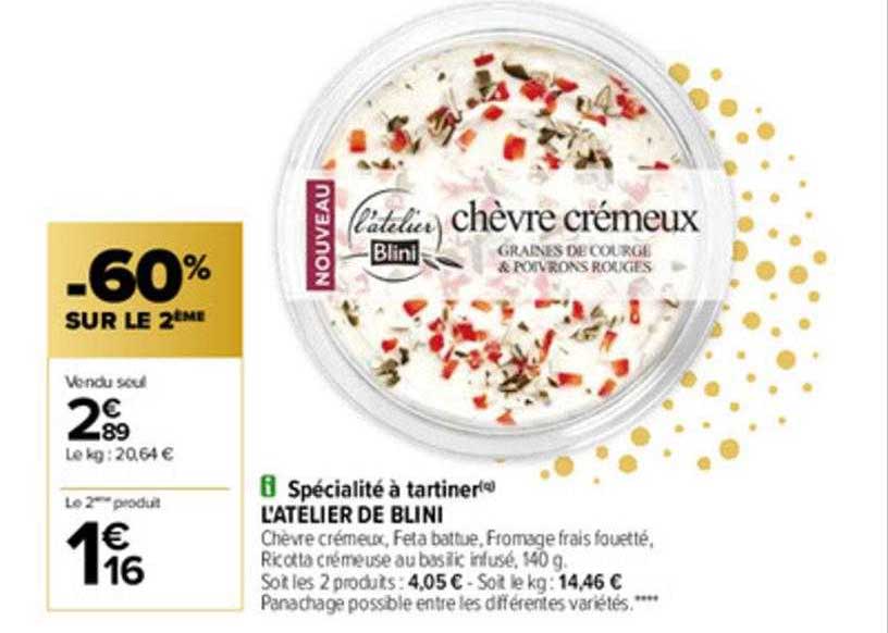 spécialité à tartiner l'atelier de blini