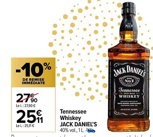 tennessee whiskey jack daniel's