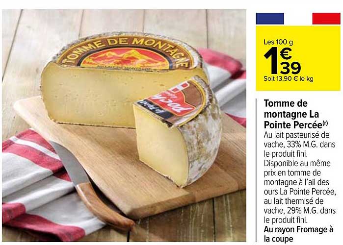 Tomme De Montagne La Pointe Percée
