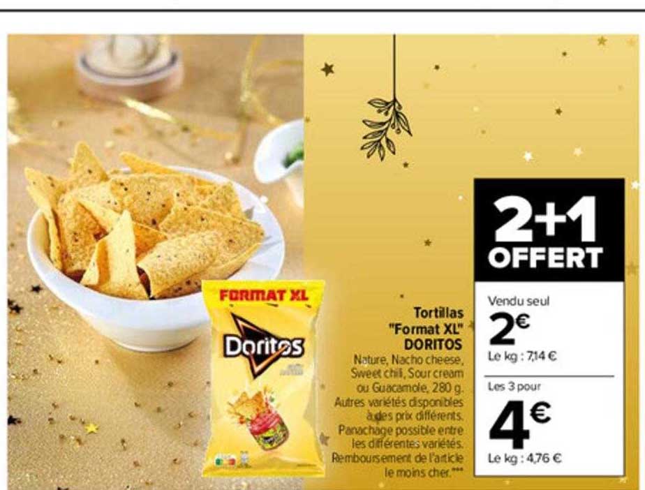 tortillas "format xl" doritos