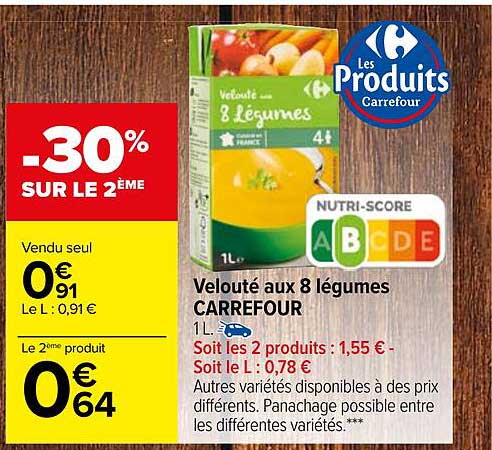 Velouté Aux 8 Légumes Carrefour