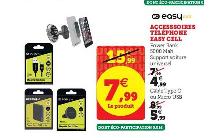accessoires téléphone easy cell