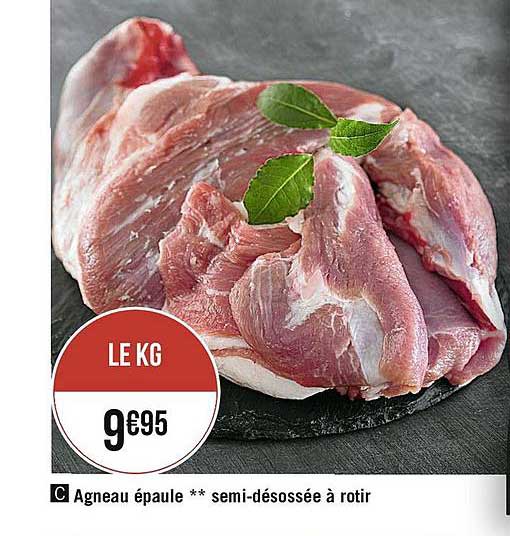 agneau épaule semi désossée à rôtir