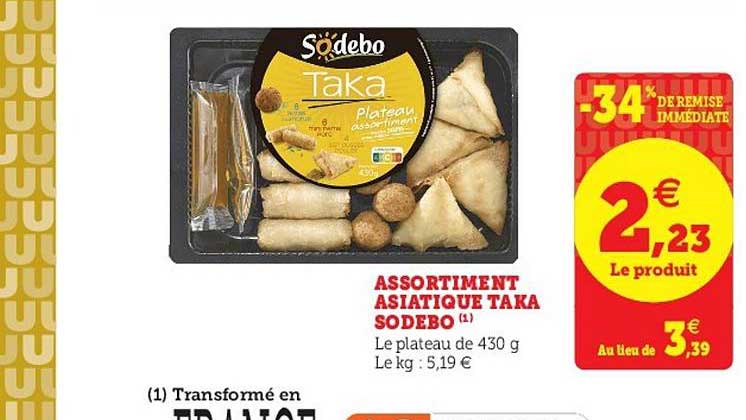Assortiment Asiatique Taka Sodebo