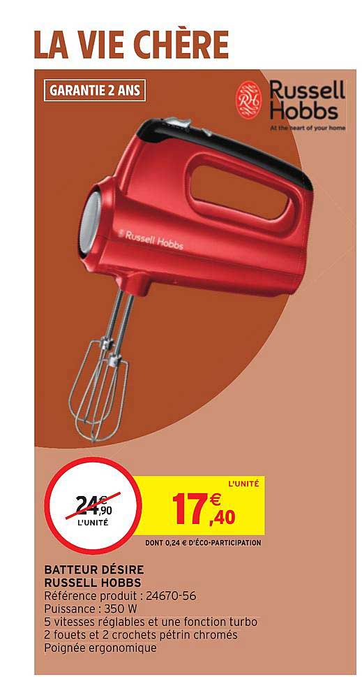 batteur désire russell hobbs
