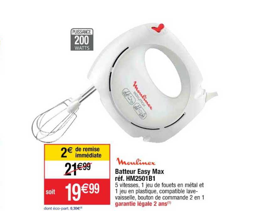 Batteur Easy Max Moulinex
