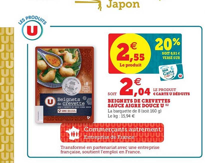 beignets de crevettes sauce aigre douce u