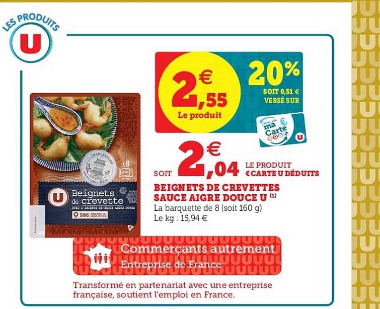 beignets de crevettes sauce aigre douce u