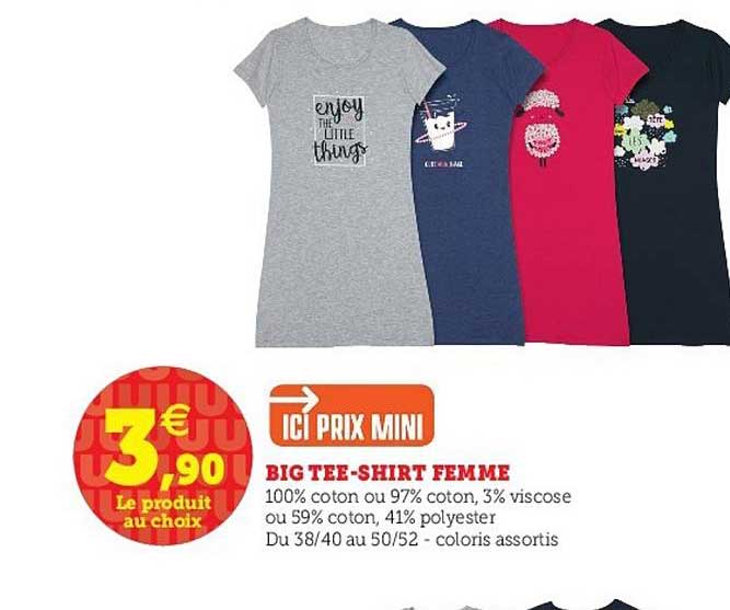 big tee shirt femme