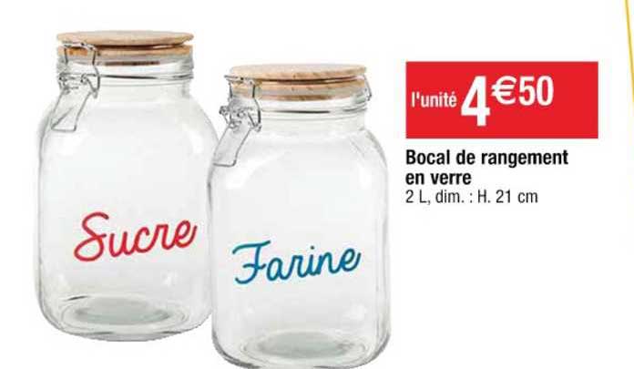 Bocal De Rangement En Verre