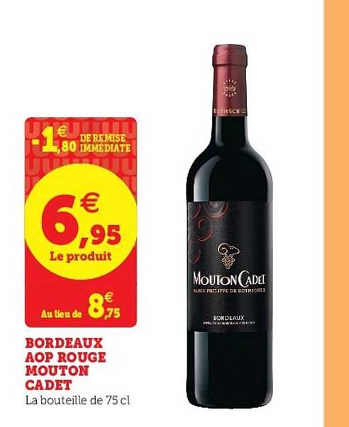 bordeaux aop rouge mouton cadet