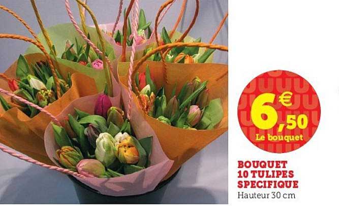 bouquet 10 tulipes spécifique