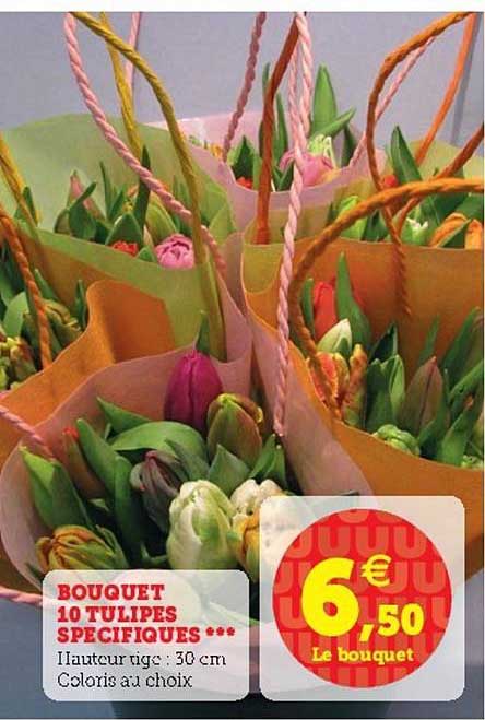 bouquet 10 tulipes spécifiques