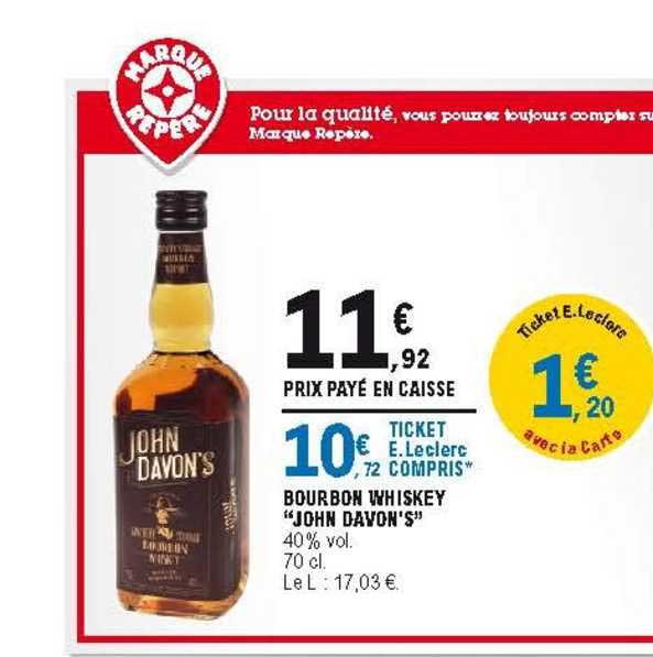 Bourbon Whiskey "john Davon's"