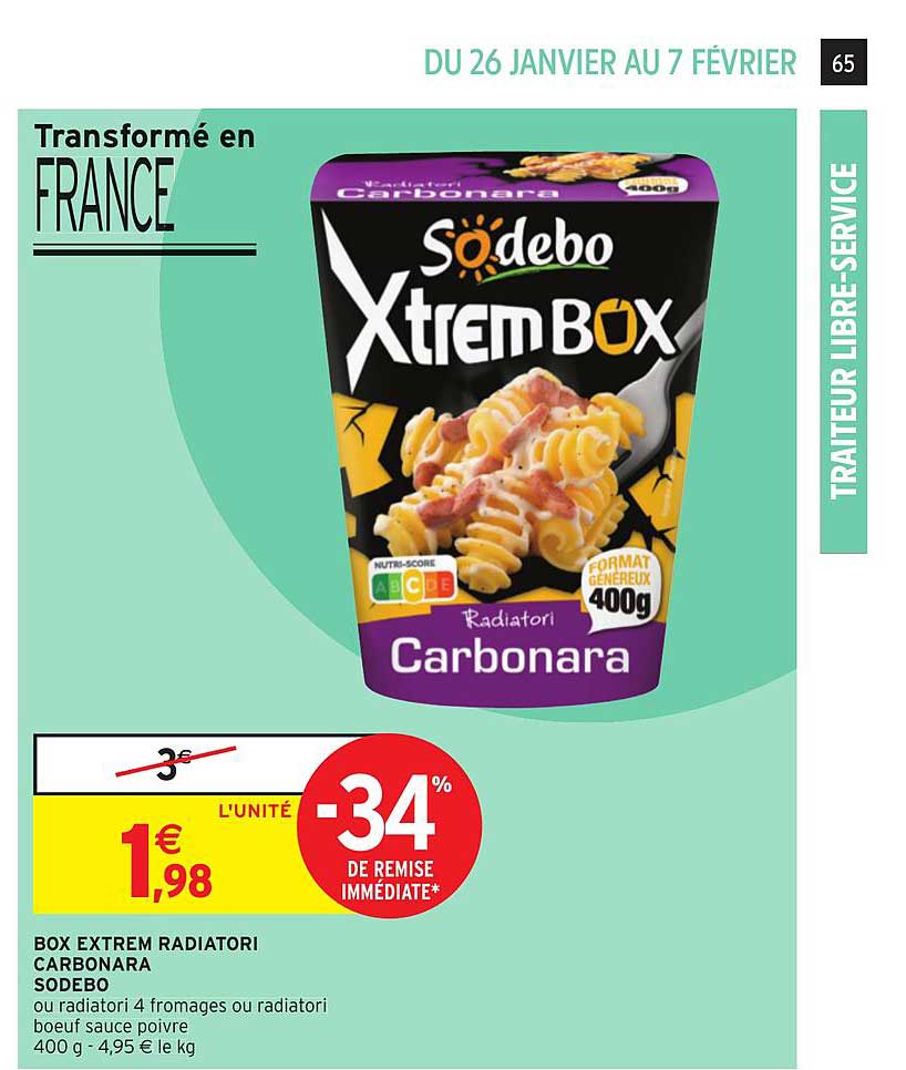 Box Extrem Radiatori Carbonara Sodebo