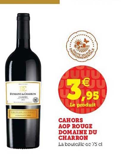 Cahors Aop Rouge Domaine Du Charron