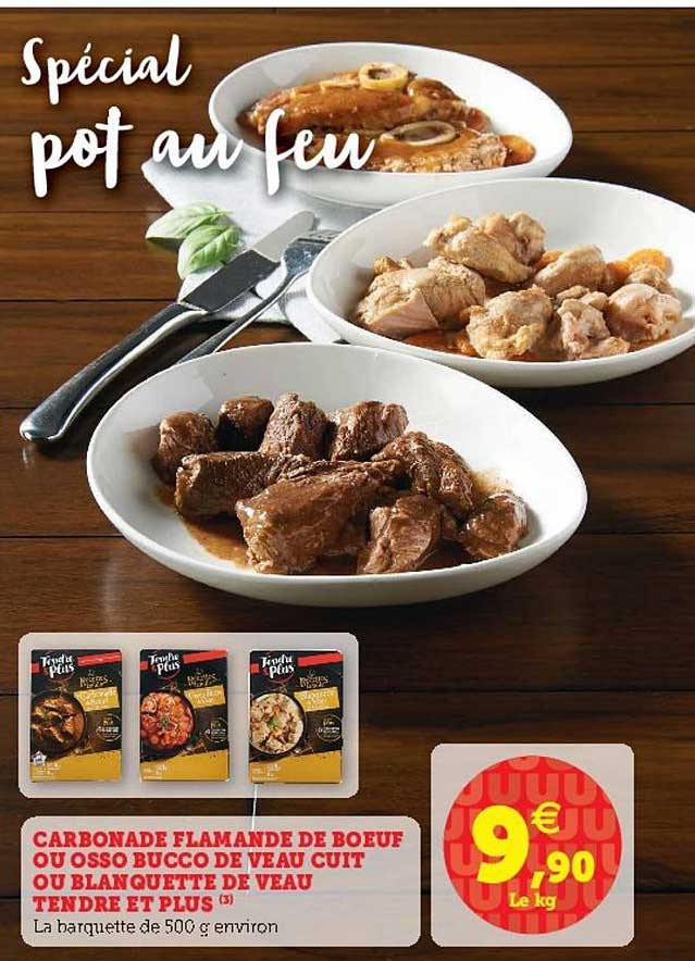 carbonade flamande de bœuf ou osso bucco de veau cuit ou blanquette de veau tendre et plus