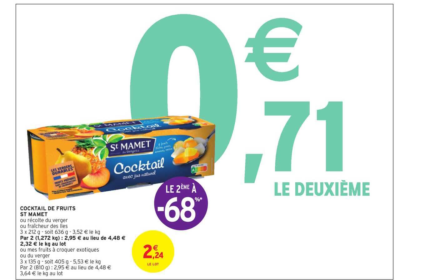 Cocktail De Fruits St Mamet Le 2ème à -68%