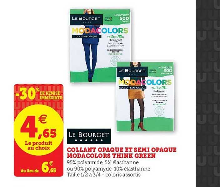 collant opaque et semi opaque modacolors think green -30% de remise immédiate