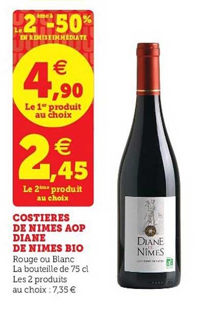 costières de nimes aop diane de nimes bio