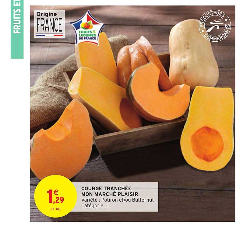 courge tranchée mon marché plaisir