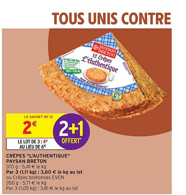 crêpes "l'authentique" paysan breton