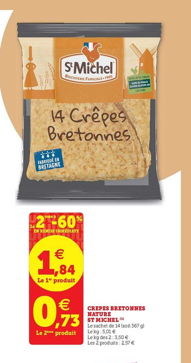Crêpes Bretonnes Nature St Michel