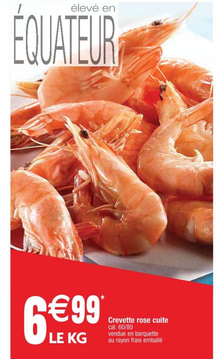 Crevette Rose Cuite
