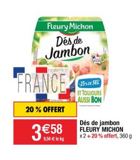 dés de jambon fleury michon