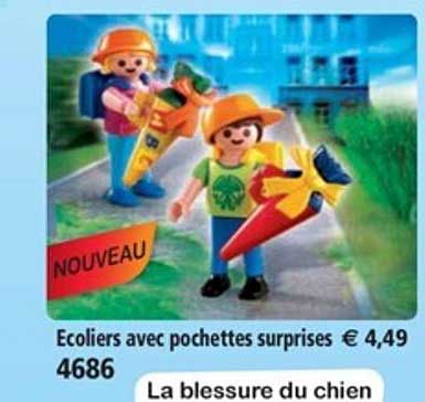 ecoliers avec pochettes surprises