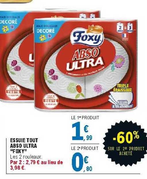 essuie tout abso ultra "foxy"