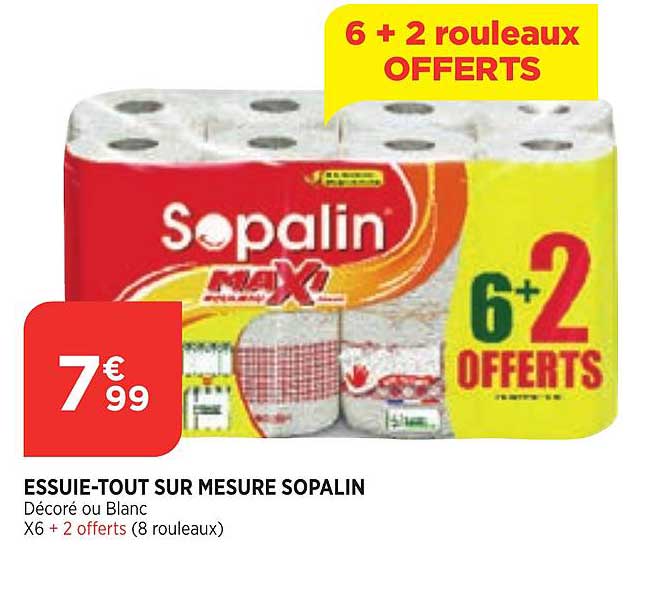 essuie-tout sur mesure sopalin