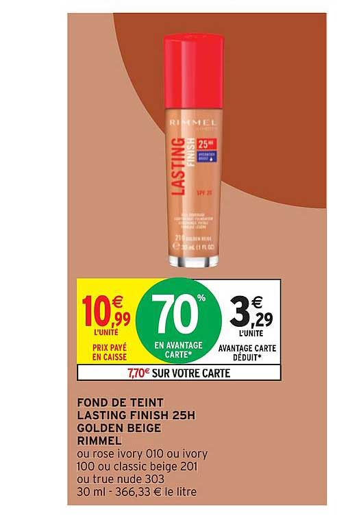 fond de teint lasting finish 25h golden beige rimmel