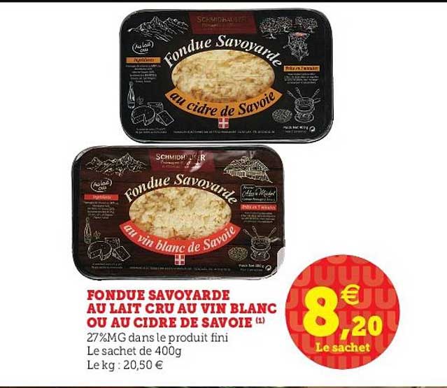 fondue savoyarde au lait cru au vin blanc ou au cidre de savoie