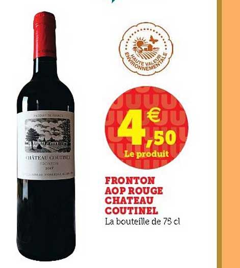 Fronton Aop Rouge Château Coutinel