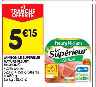 jambon le supérieur nature fleury michon