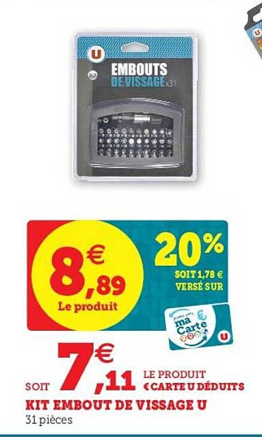 Kit Embout De Vissage U