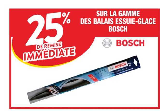 la gamme des balais essuie-glace bosch