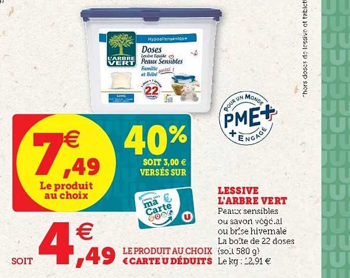 lessive l'arbre vert