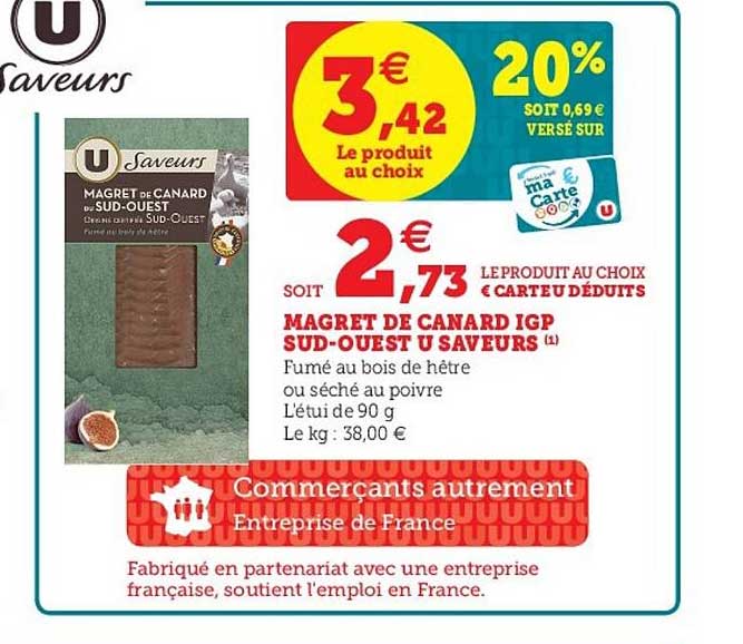 magret de canard igp sud-ouest u saveurs