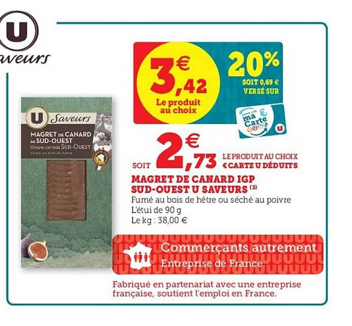 magret de canard igp sud-ouest u saveurs