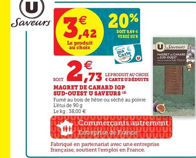 magret de canard igp sud ouest u saveurs