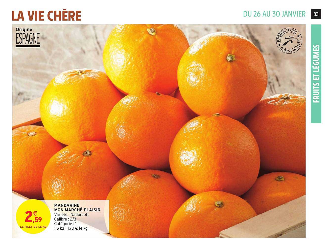 Mandarine Mon Marché Plaisir