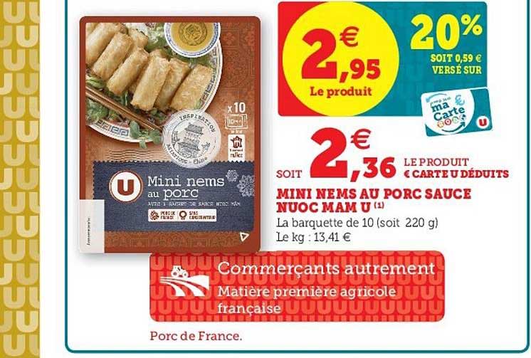 mini nems au porc sauce nuoc mam u