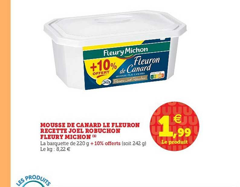 mousse de canard le fleuron recette joël  robuchon fleury michon