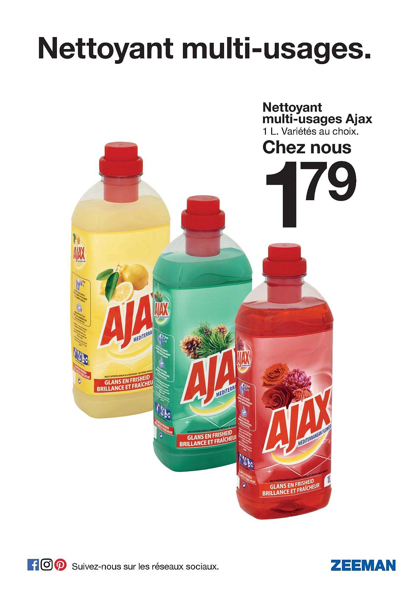 nettoyant multi-usages ajax