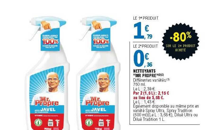 nettoyants "mr propre"