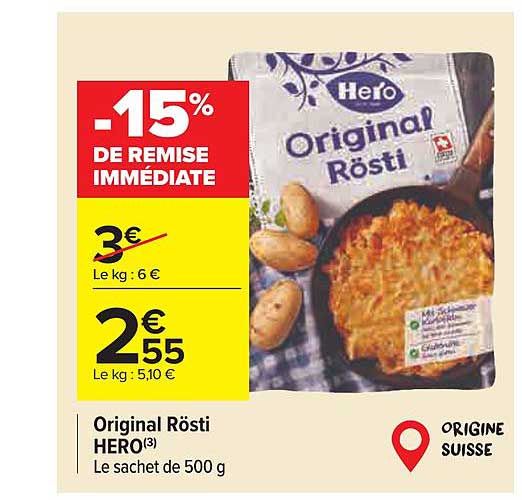 Original Rösti Hero -15% De Remise Immédiate