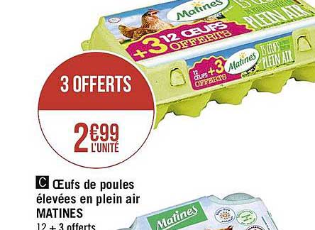 œufs De Poules élevées En Plein Air Matines