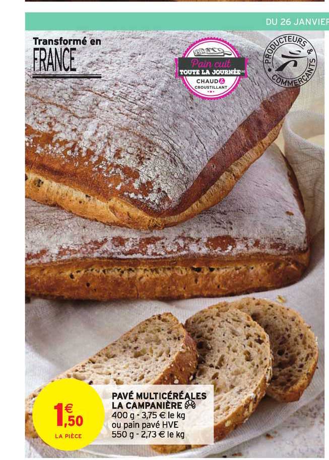 pavé multicéréales la campanière